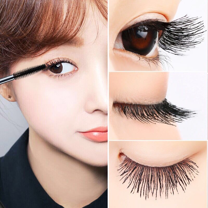 Mascara Double Effect Adjustable Two-in-one Lengthening Thickening Curling Long Eye Lashes Color Cosmetics
