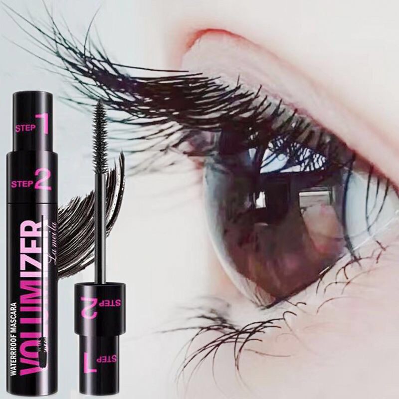 Mascara Double Effect Adjustable Two-in-one Lengthening Thickening Curling Long Eye Lashes Color Cosmetics