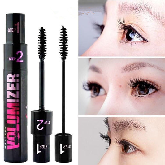 Mascara Double Effect Adjustable Two-in-one Lengthening Thickening Curling Long Eye Lashes Color Cosmetics