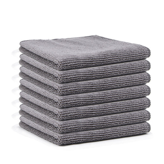 Black And Gray Household Kitchen Dishwashing Towel Scouring Pad Microfiber Cleaning Cloth Water Absorption Oil Absorption Dust Removal Cloth