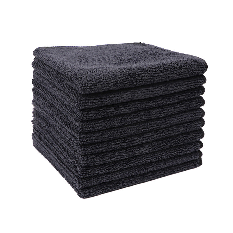 Black And Gray Household Kitchen Dishwashing Towel Scouring Pad Microfiber Cleaning Cloth Water Absorption Oil Absorption Dust Removal Cloth