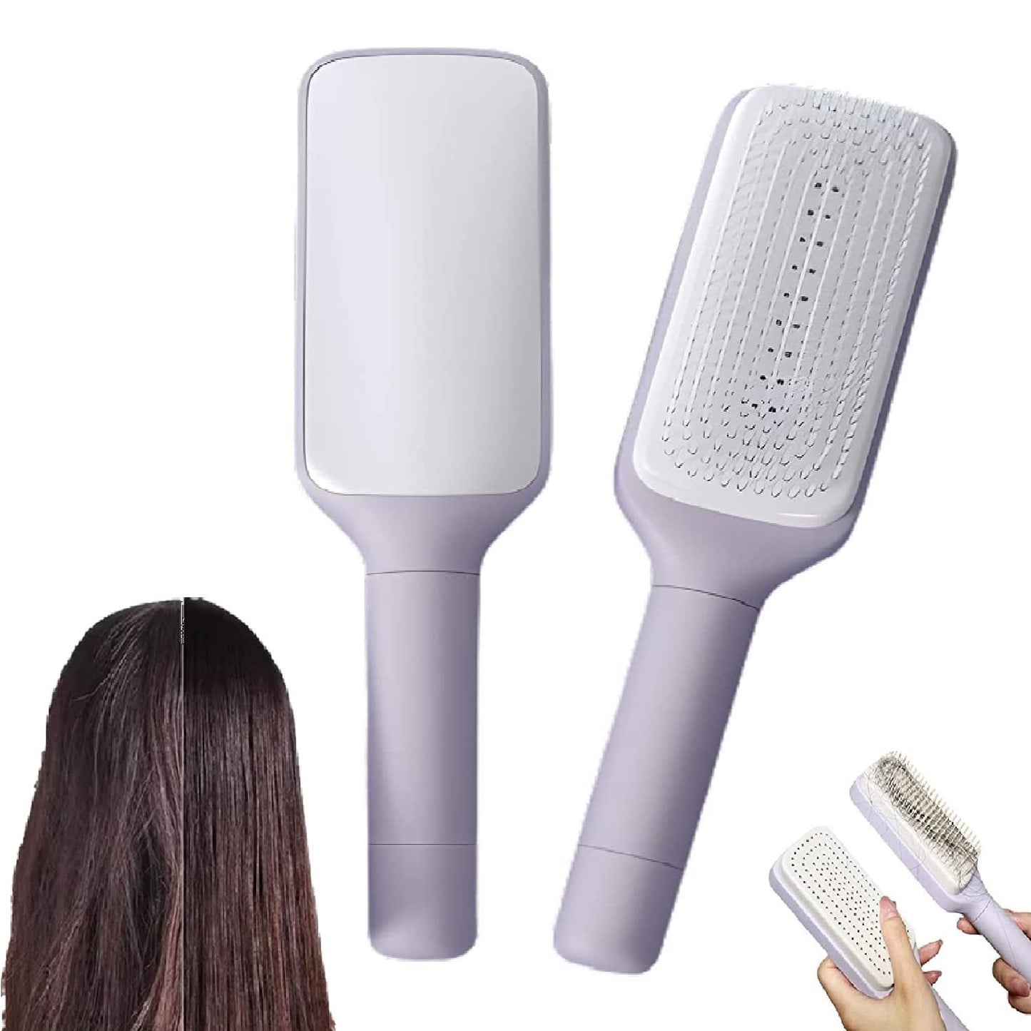 Self-Cleaning Hairbrush -Easy Hair Removal Brush
